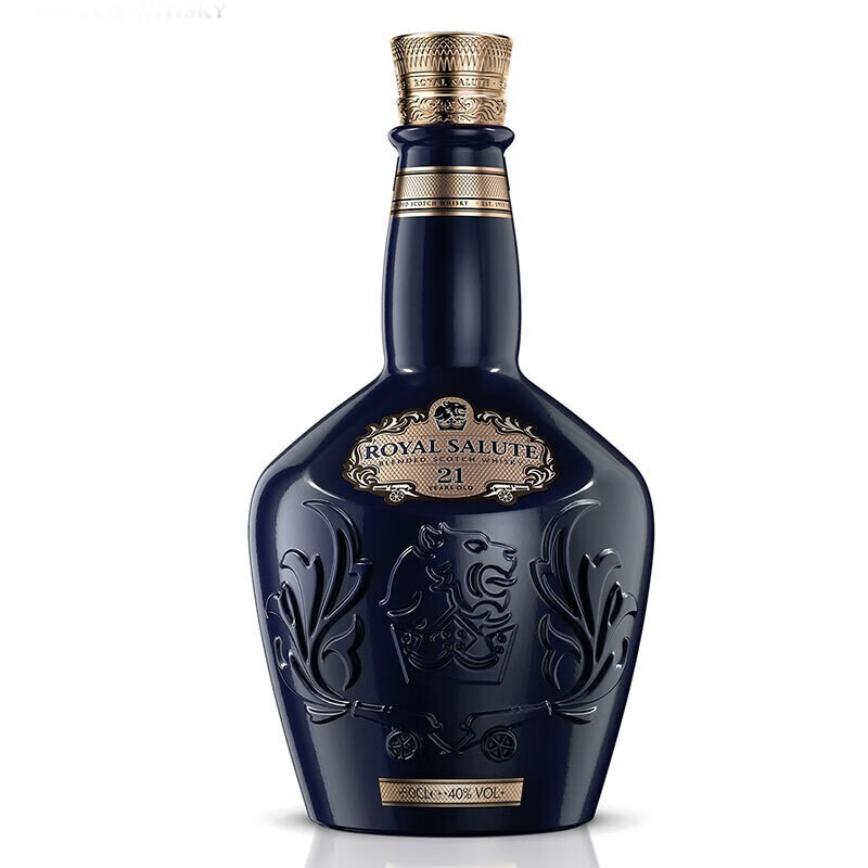 700ml 不含税皇家礼炮 Royal Salute 洋酒21年苏格兰威士忌皇家礼炮蓝色 虎窝购