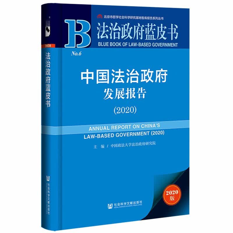 法治政府蓝皮书 中国法治政府发展报告2020 中国政法大学法治研究院 社科文献 法治政府建设成就总结