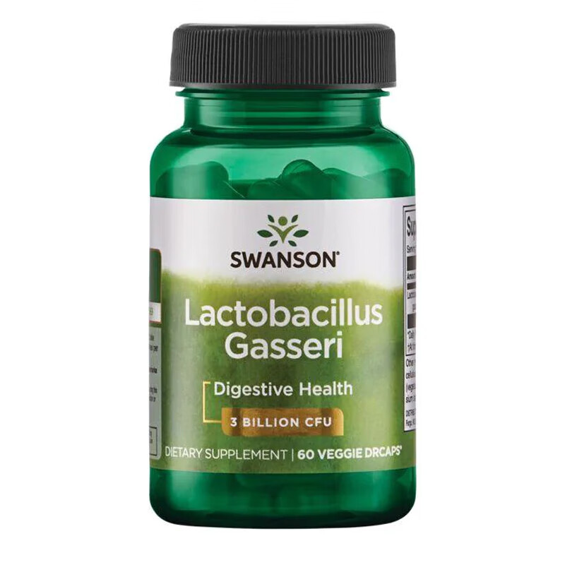 美国swanson瘦瘦菌加氏乳杆菌活性益生菌60粒