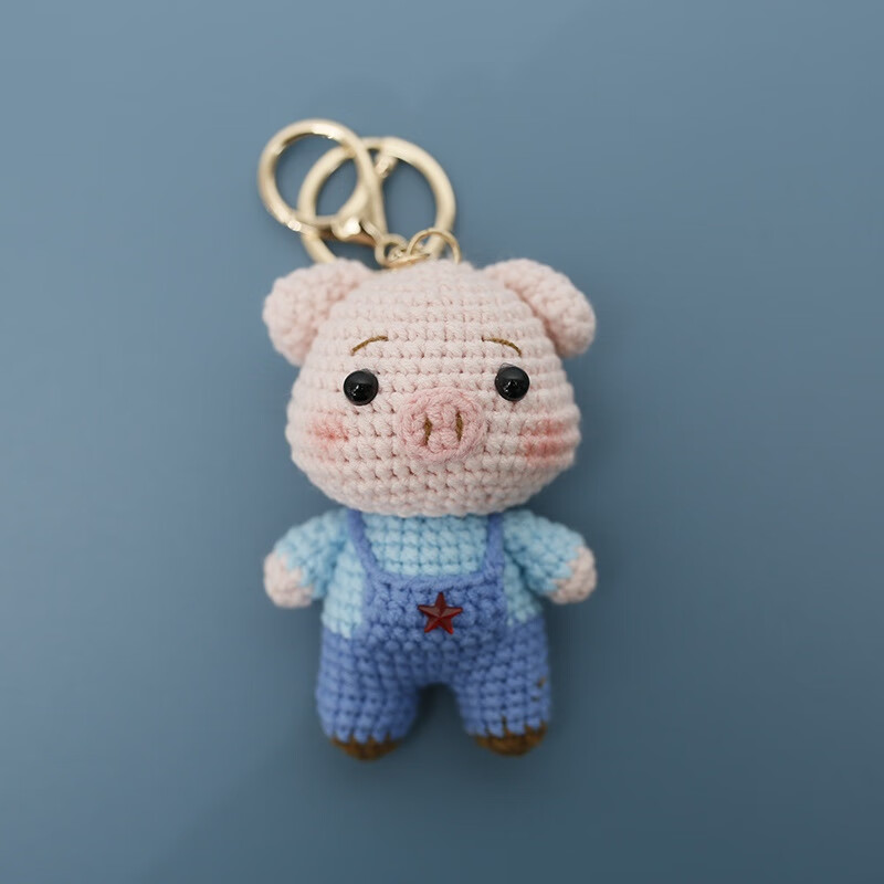 京噶新款钩织小动物挂件 织女毛线编织玩偶 精美手作挂饰礼物成品