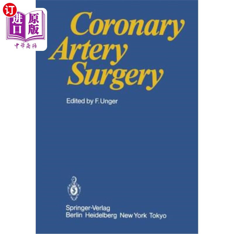 海外直订医药图书coronary artery surgery 冠状动脉手术