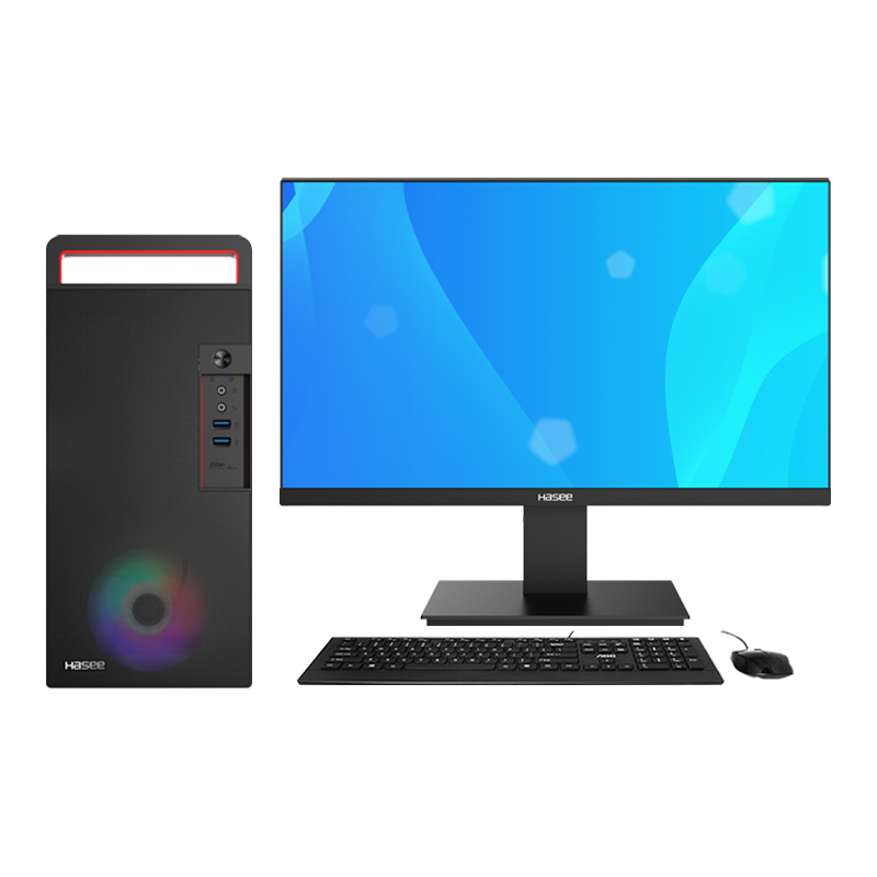 神舟（HASEE） 戰神K70系列 專(zhuān)業(yè)繪圖3D渲染視頻剪輯設計師 臺式機電腦整機 主機+24套機 12代I7/32G/512G+4TB/T1000