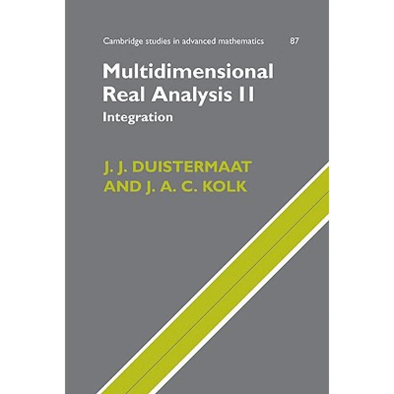 预订 Multidimensional Real Analysis II: Integration - Multidimensional Real Analysis II: Integration