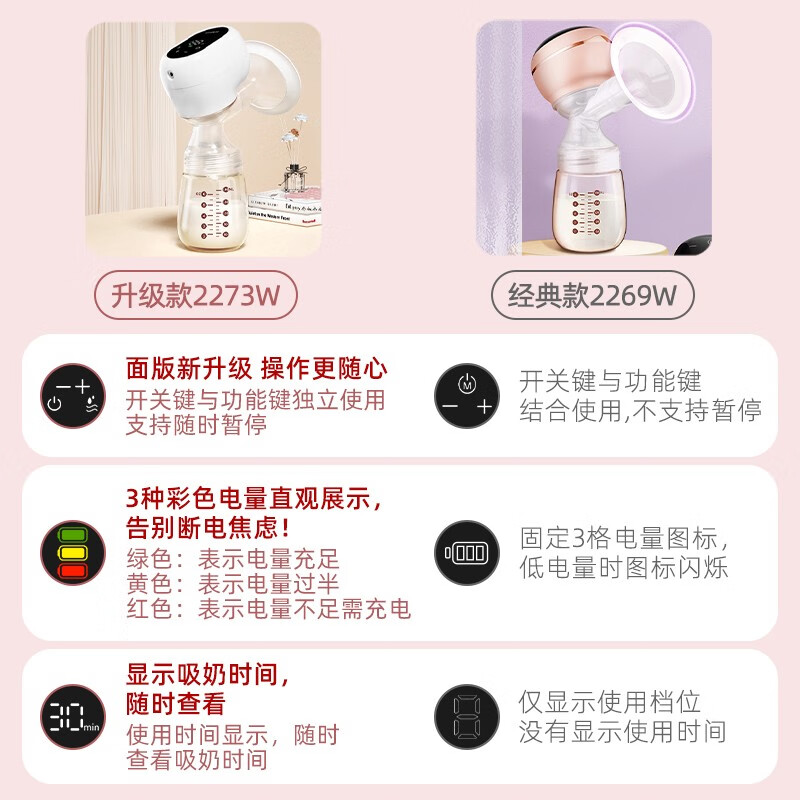 好女人 电动吸奶器 一体式拔奶器 大吸力穿戴吸乳 免手扶内衣吸乳挤奶 升级款-PPSU奶瓶