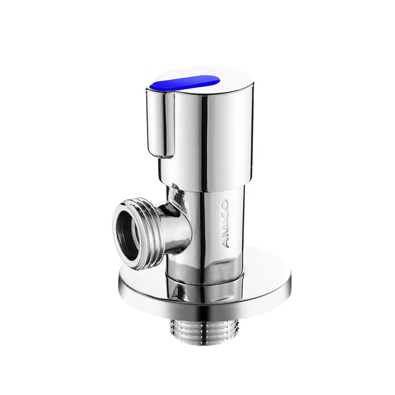 jf787纯铜加厚4分家用冷热开关止水阀门马桶龙头通用 单冷水阀一只装