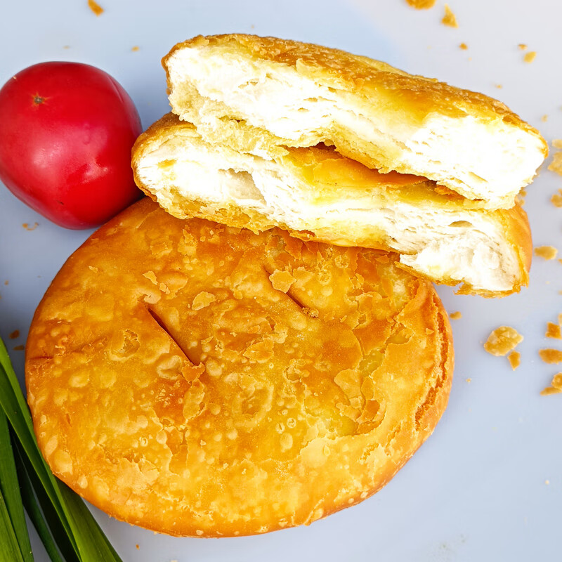 维霆甘肃特产回族油香饼平凉地方特色小吃零食油饼子美食糕点咸味 咸