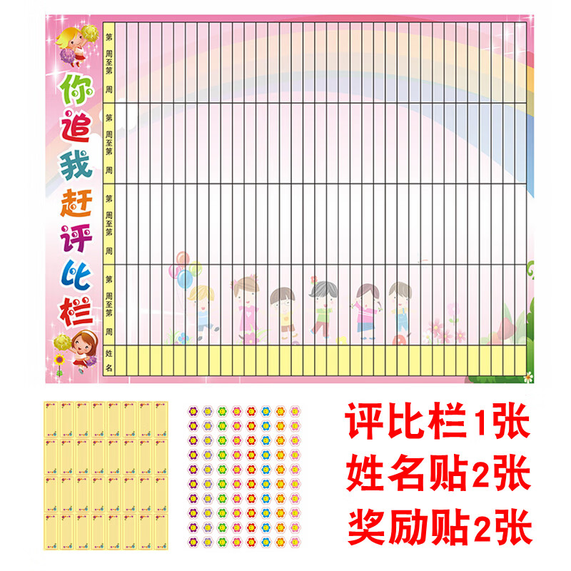 评比栏墙贴  教室布置班容班貌学校班级评比栏墙贴小学生竞赛栏幼儿园