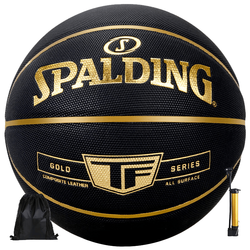 SPALDING 斯伯丁 TF黑金传奇系列 PU篮球 77-167Y 黑金色 7号/标准