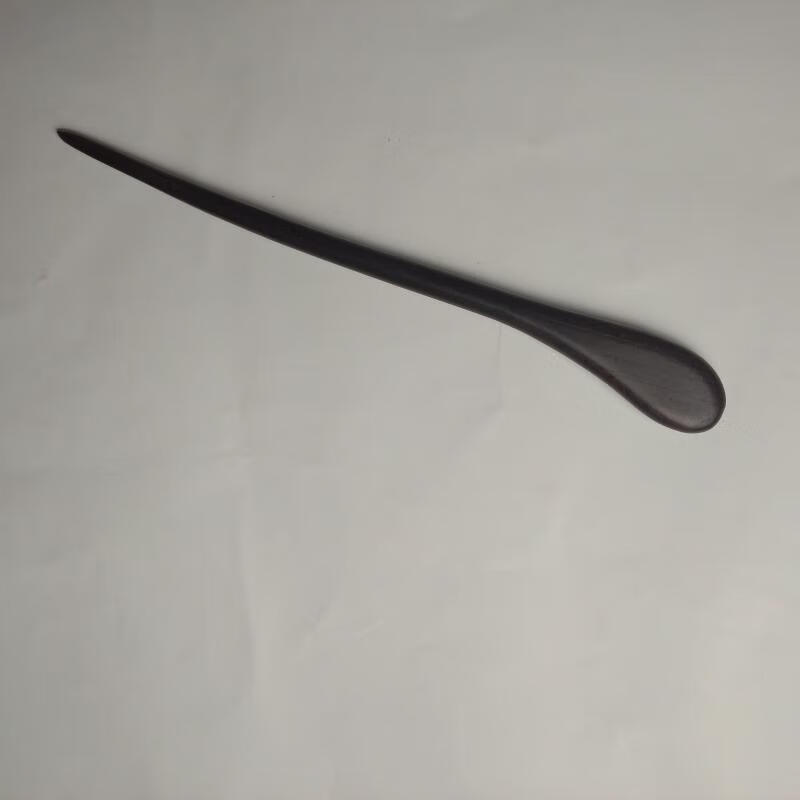 黑檀木质发簪小众汉服道家簪子简约盘发古风头饰步摇高级感一字簪 风