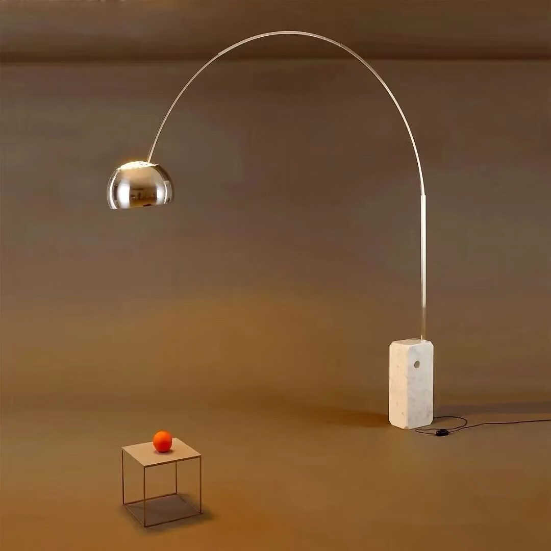 施韵令大理石arco客厅落地灯钓鱼灯落地灯设计师样板间抛物线创意