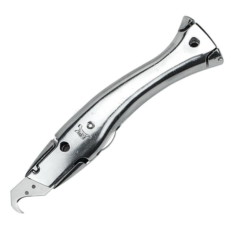 pvc塑胶地板勾刀工具 鱼型勾刀片地胶牛角切割刀海豚刀梯形美工刀 单