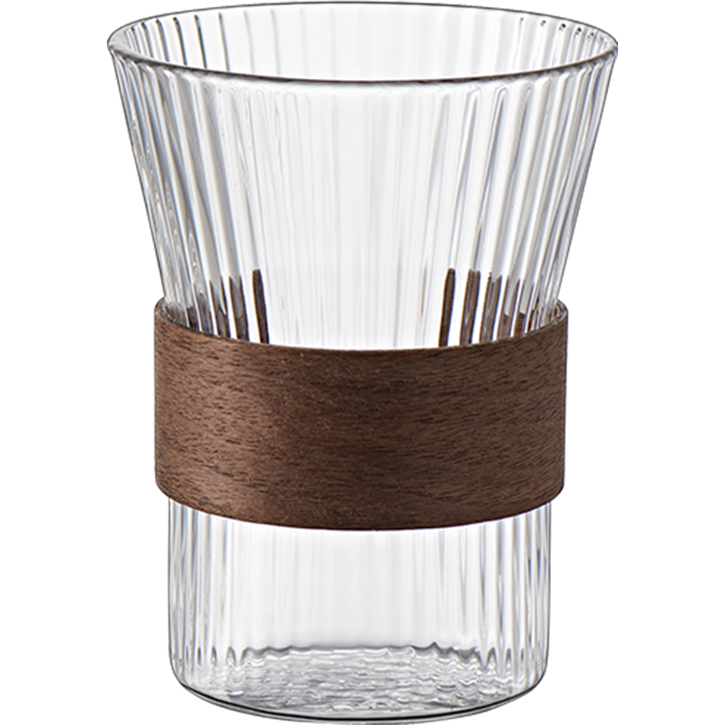 京东京造 防烫咖啡杯 家用玻璃杯美式挂耳杯子拿铁杯日式茶杯水杯330ML