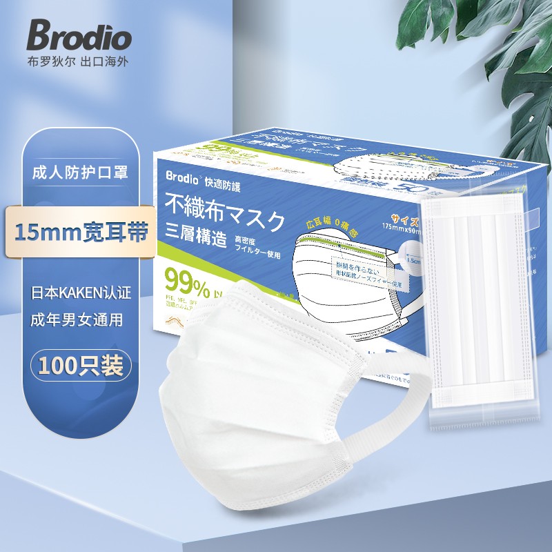 Brodio口罩：高品质防护不贵，价格趋势稳定