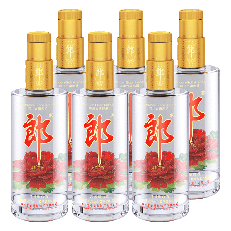 langjiu 郎酒 顺品480 光瓶 45%vol 浓香型白酒 480ml*6瓶 整箱装