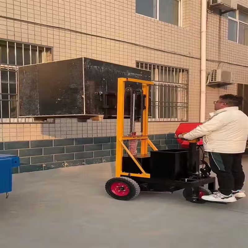 站驾式电动叉车一吨小型简易三轮叉车液压升降装卸搬运无腿堆高车 200