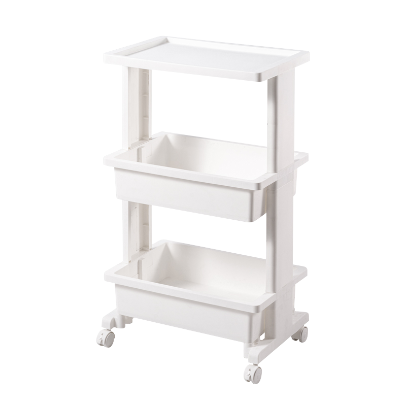 好尔置物架厨房卫生间多功能收纳架浴室厕所边柜落地卫浴洗手间储物架三层