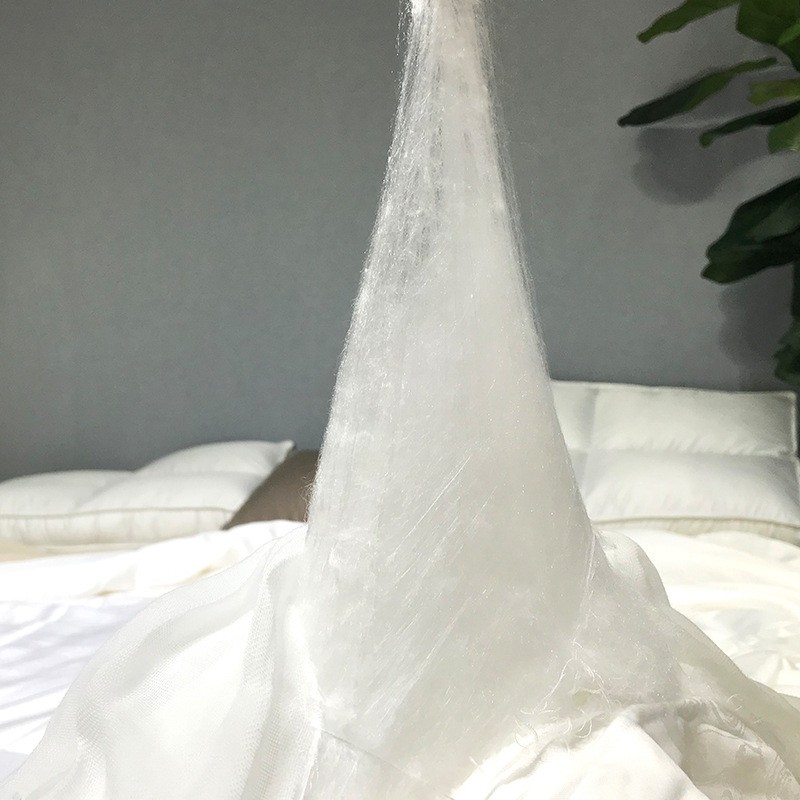 柚言四季蚕丝被提花桑蚕丝夏凉被子双人手工保暖子母被春秋被芯 本白 220x240cm春秋被(蚕丝4斤)