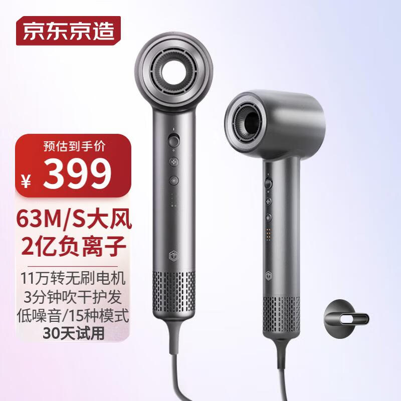 京东京造 奈丝·智能高速吹风机套装 负离子吹风机家用吹风机大功率电吹风筒速干护发无叶低噪音 生日礼物灰属于什么档次？