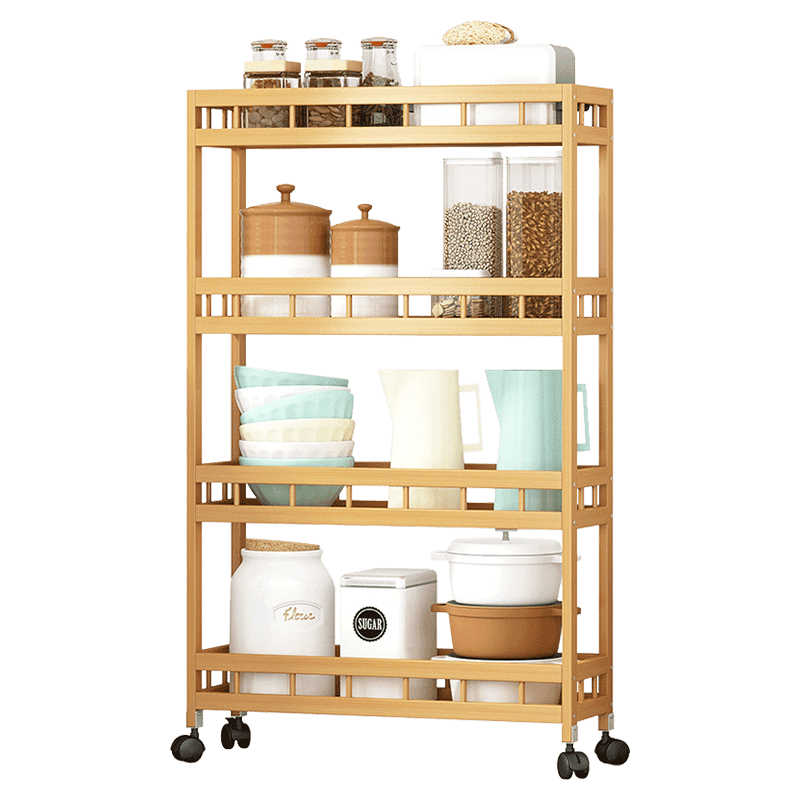 厨房可移动夹缝置物架落地多层收纳架多功能调料架生活用品储物架 三层40