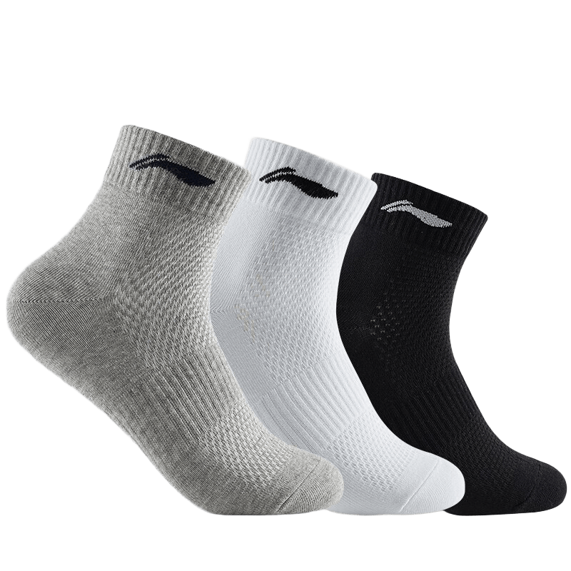 ���ڲ�����������LI-NING�� ������Ů�˶������н����ܲ�������������͸���־�������ë���� ���ڰ׻ҡ���Ͳ3˫װ-����͸�� L(�ʺ�38-42�룩 134.96Ԫ��4��(��33.74Ԫ/��)