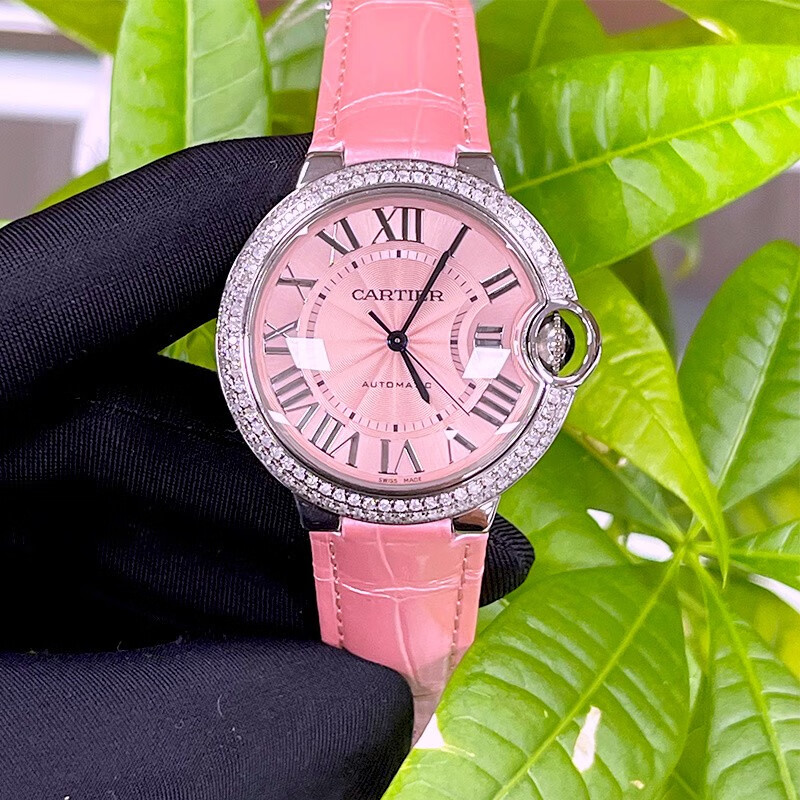 【二手95新】卡地亚女表蓝气球系列自动机械wsbb0007后镶钻36mm瑞士