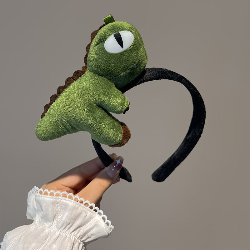 卡通发箍恐龙追爱家族肖楠发卡可爱女洗脸头箍侧边发夹头饰夏 恐龙