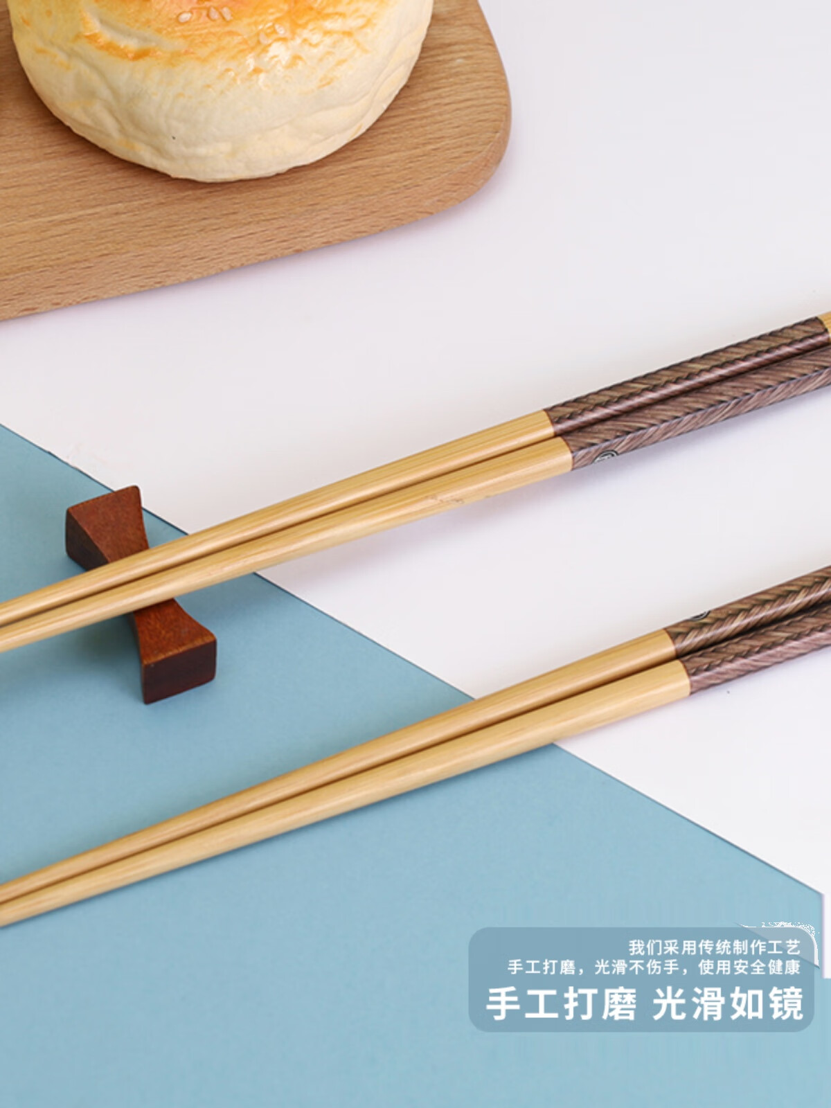 拓进天然楠竹筷子家用防滑防霉家用简装耐用装竹制品筷子天然竹木创意