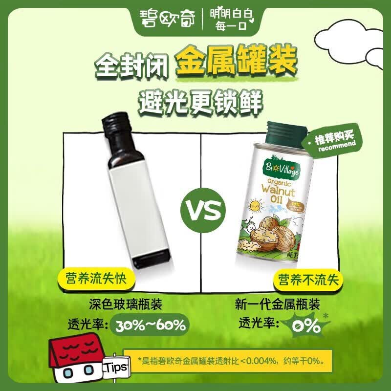 碧欧奇（Biojunior）碧欧奇有机核桃油 宝宝孕妇营养食用油100ml核桃油 (亚麻籽油+核桃油)100ml高性价比高么？