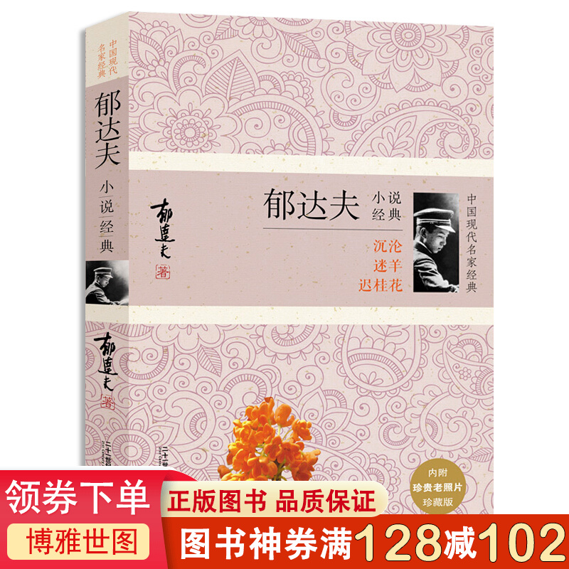 郁达夫小说经典 中国现代名家经典 沉沦迷羊迟桂花 郁达夫散文 中国现当代经典文学 