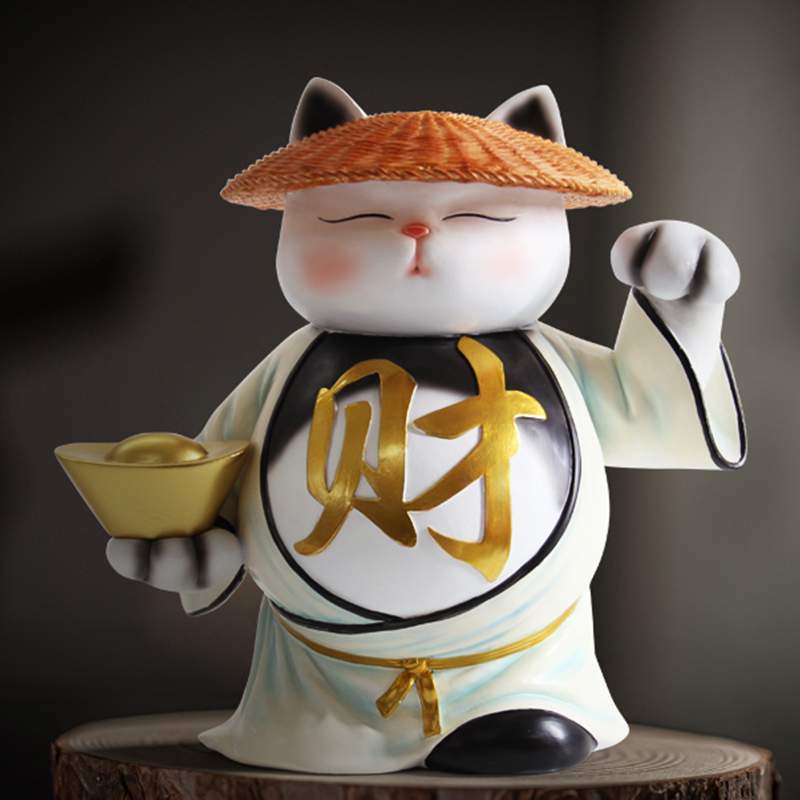 【轻奢高端】猫摆件开业礼品创意实用大气店铺收银台送人生意兴隆开店
