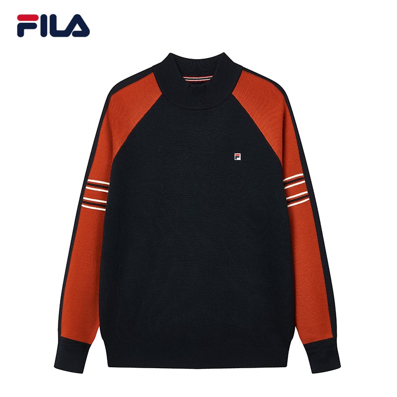 fila 斐乐男装官方男子编织衫 2021年冬季新款华天同款休闲时尚毛衣男