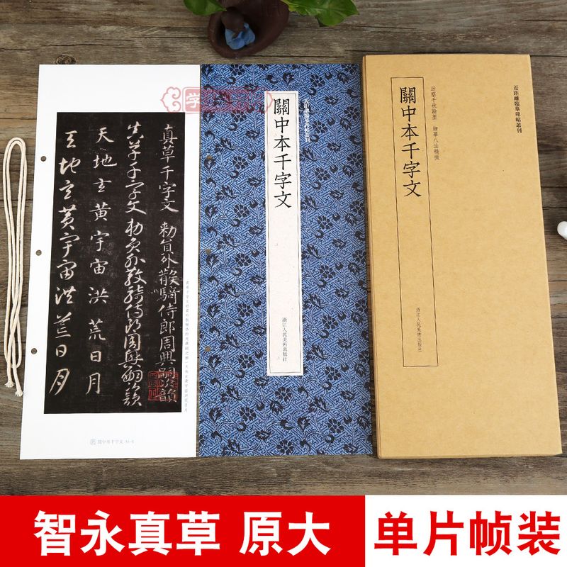学海轩关中本智永真草千字文近距离临摹碑帖