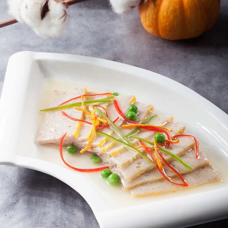 泛洲滋味轩鲜香肉糕火锅配菜湖北特产蒸菜猪肉糕加热即食 家庭装350g