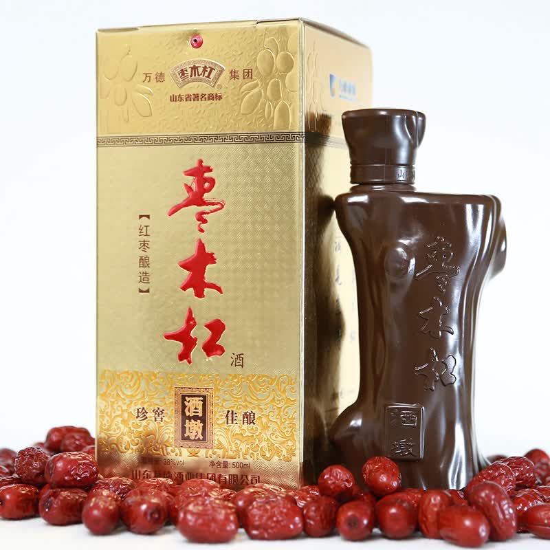 枣木杠【鲁品佳酿】山东地方名酒38度枣木杠酒墩酒地方小枣酿造特产