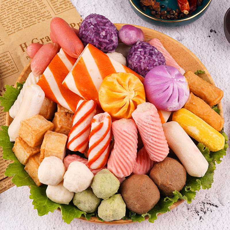 火锅丸子食材混合各种组合撒尿牛肉丸子鱼丸麻辣烫关东煮配菜批发 腾