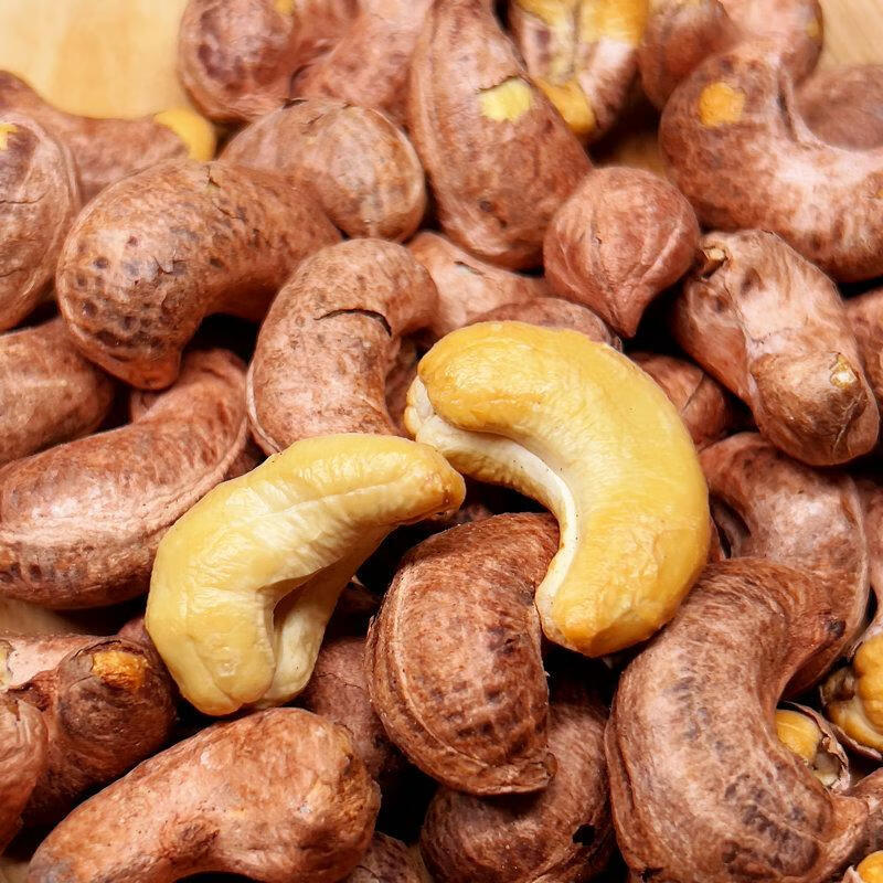 带皮腰果盐焗紫皮腰果坚果新货干果孕妇零食 50克