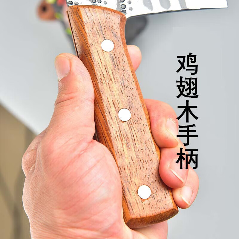 池匠作【阿乐推荐】菜刀古法锻打斩剁骨刀大骨刀切片切菜刀实木手柄 切片刀