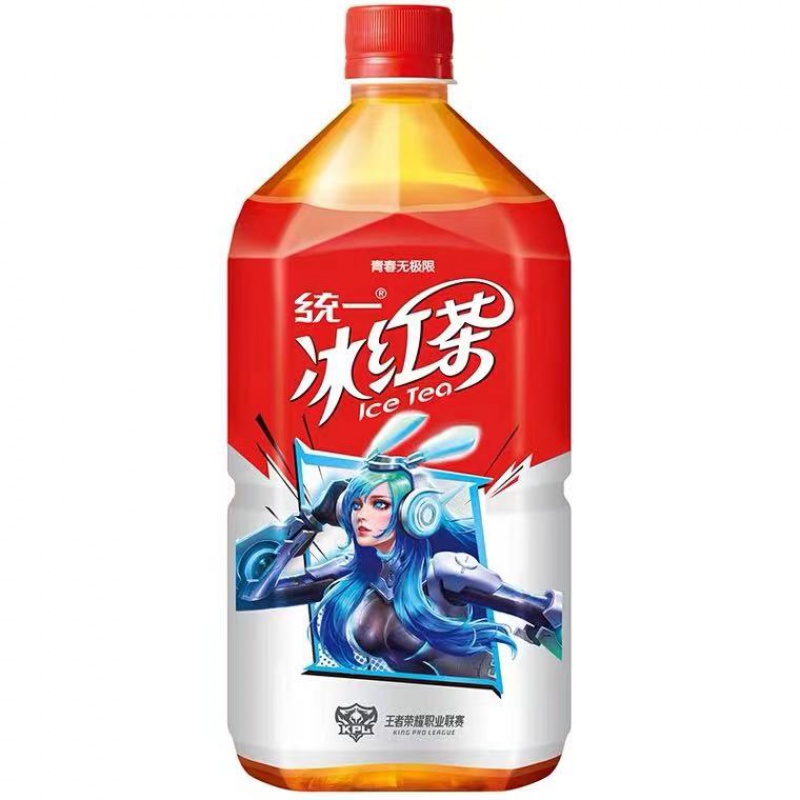 统一绿茶1l*8瓶1升统一红茶1*8瓶整箱柠檬红茶茉莉花绿茶大瓶饮料