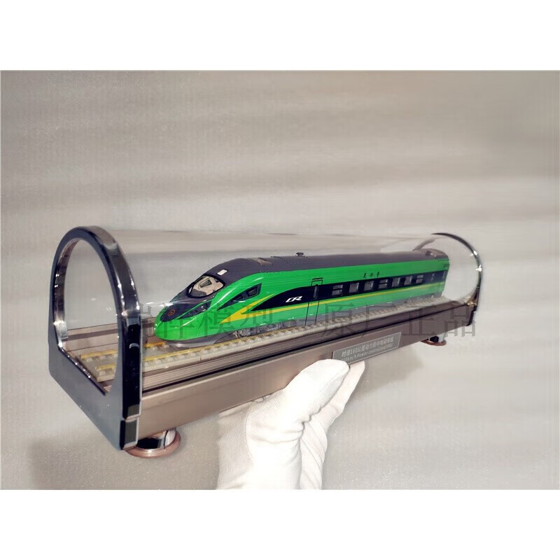 好沐音1/87比例和谐号复兴号绿巨人高铁动车合金模型静态火车节日礼品