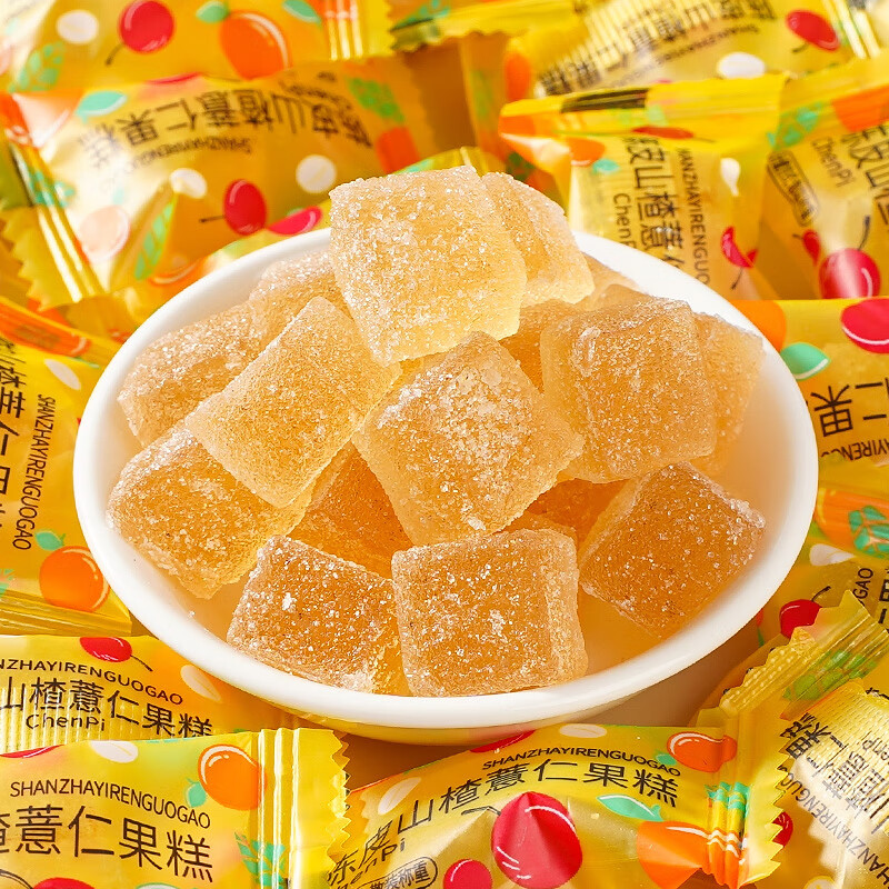 名糖陈皮山楂薏仁软糖 日期新鲜 零食现货散装糖果 陈皮山楂薏仁软糖230g/约60包