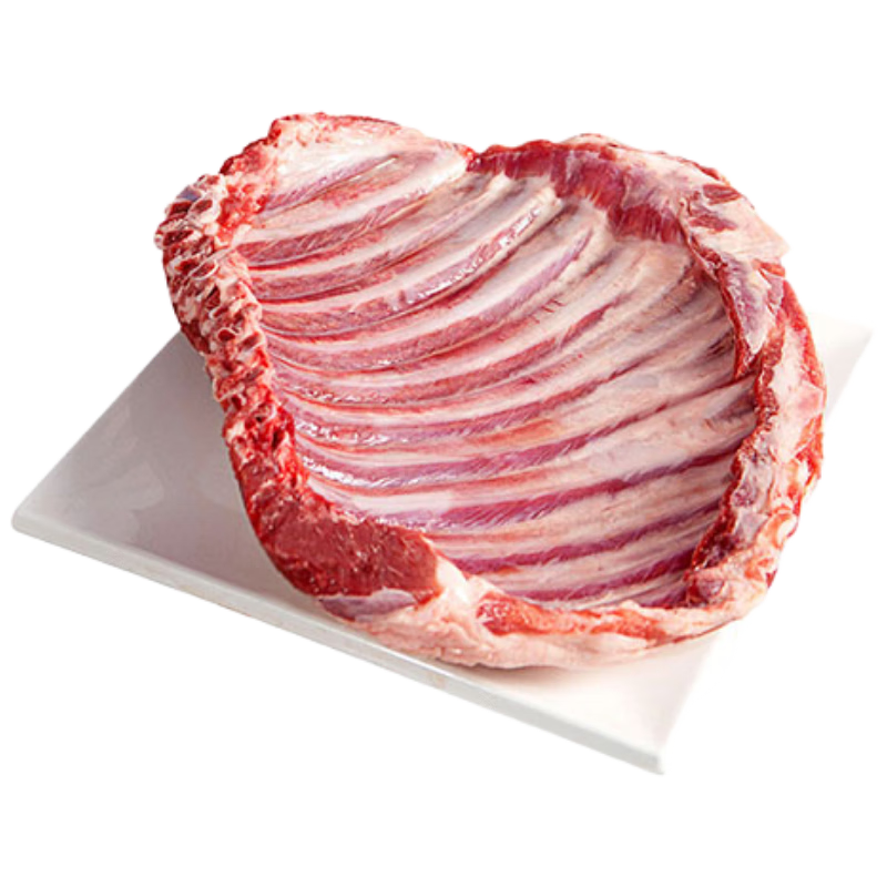 伊民康洋 宁夏滩羊肉生鲜原切无脊羔羊肋排 净重4斤 清真食品 源头直发