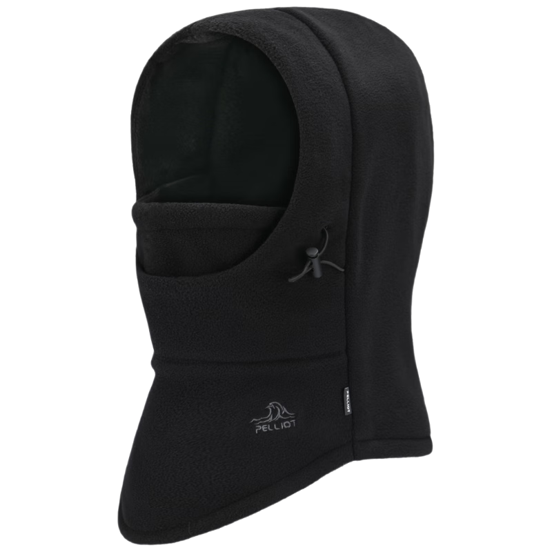 伯希和（Pelliot）防寒面罩户外帽子男女冬季加厚抓绒保暖防风骑行登山165034015黑