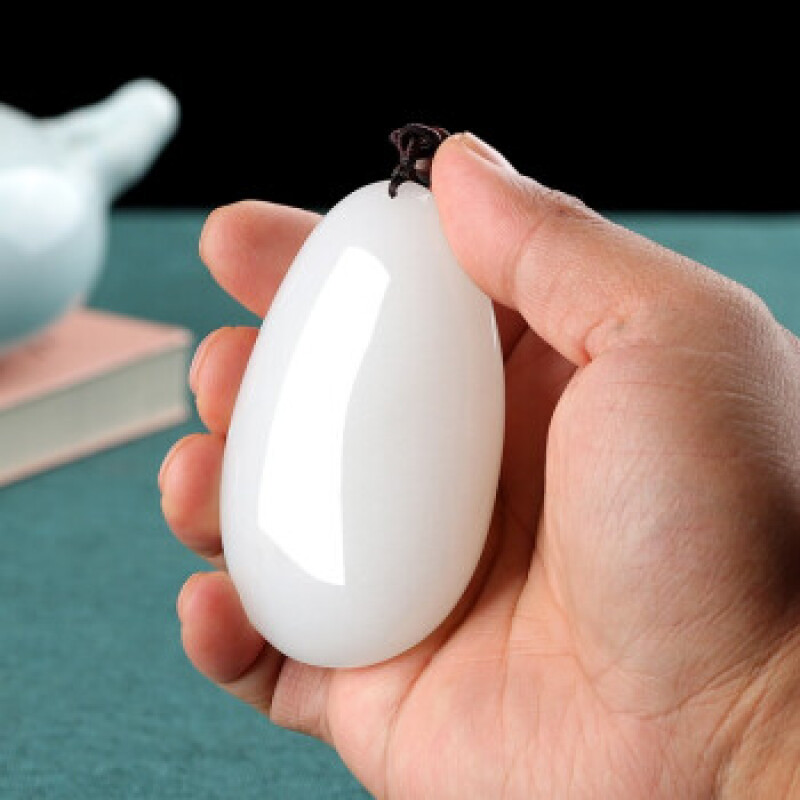 昆仑御 新疆羊脂级玉原石原皮手把件男士文玩把玩件玉石挂件随身手玩