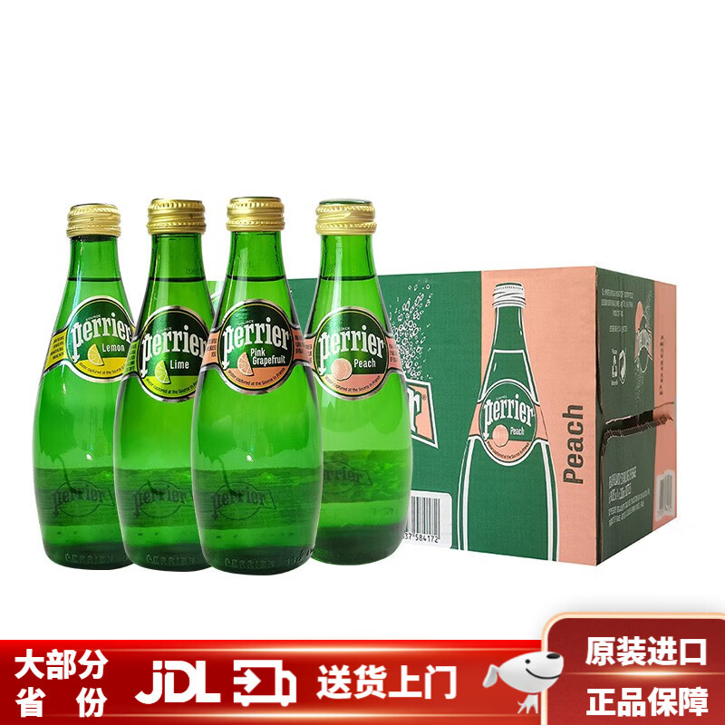 ����ˮ��Perrier���������ڰ���ˮ��Perrier��������Ȼ��Ȫˮ 330ml*24ƿ�����մ�ˮ 4����ζ���ƴ�����ƴ��