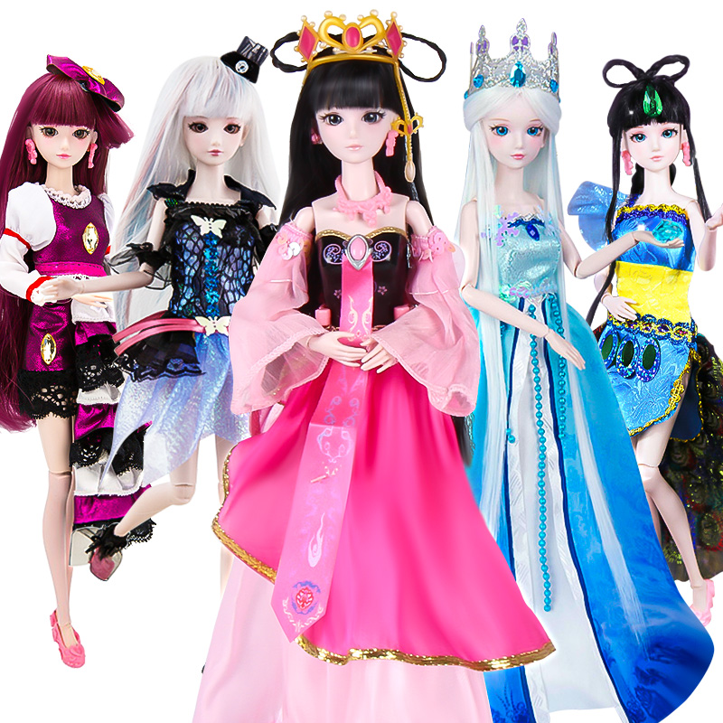 叶罗丽娃娃罗丽仙子套装精灵梦29cm锲约白光莹夜萝莉女孩仿真洋娃娃灵