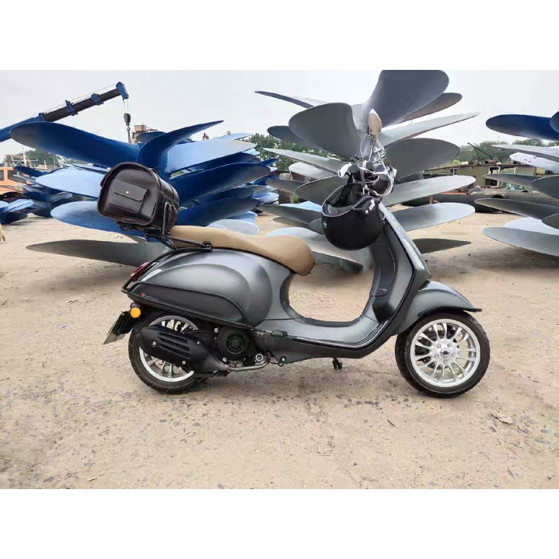 适配维斯帕150改装vespa冲刺春天后保险杠黑色电镀防摔护杠 前护杠