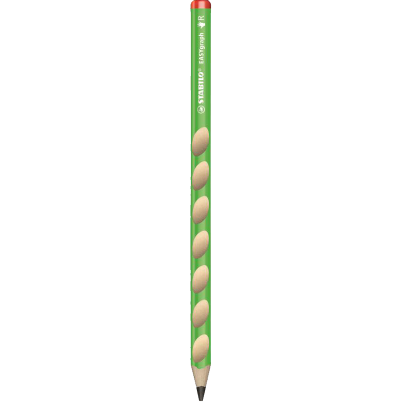 思笔乐（STABILO）洞洞笔铅笔6支 小学生文具套装 卷笔器笔套组合 学习用品礼盒 浅绿色322/04HB 