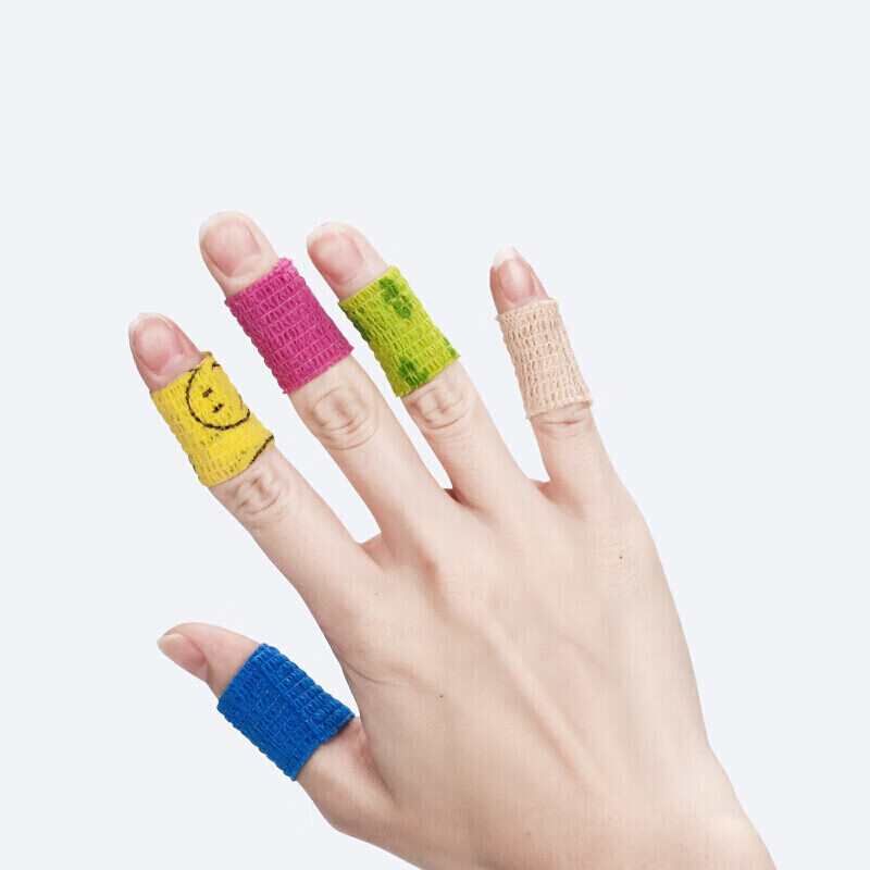 儿童护指绷带学生防磨手手指套儿童多色防水保护写字护指绷带胶带家用