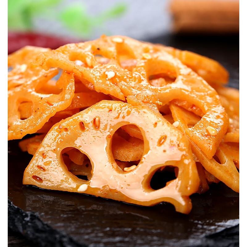羽芝曼 250g麻辣脆莲藕卤藕藕片零食香辣散装小吃a 香辣味250g