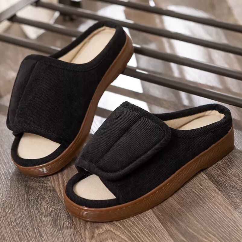 菲洛曼糖尿病足鞋子夏季病人烂痛风专用鞋单内里透气老人单布鞋易穿脱